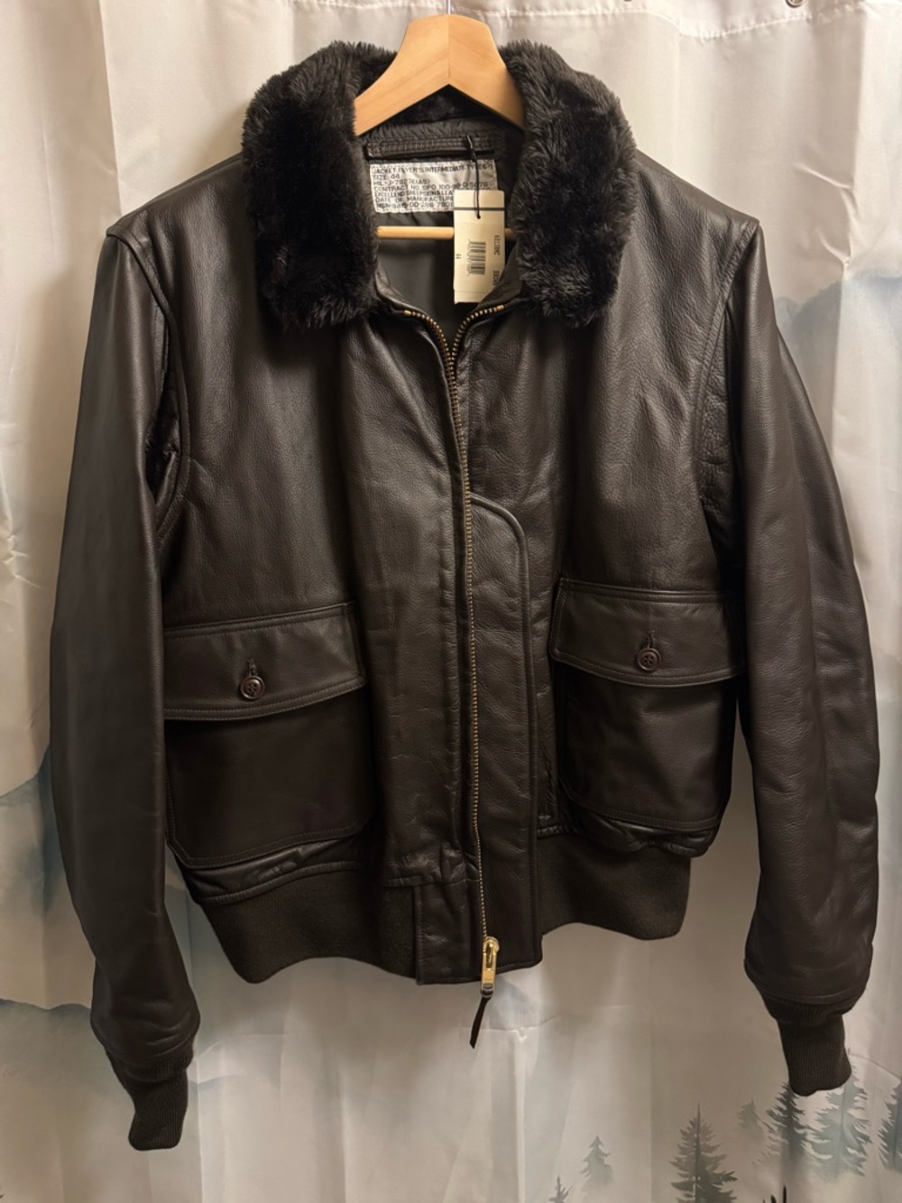 Brand new U.S. Navy Issued G-1 Leather Jacket